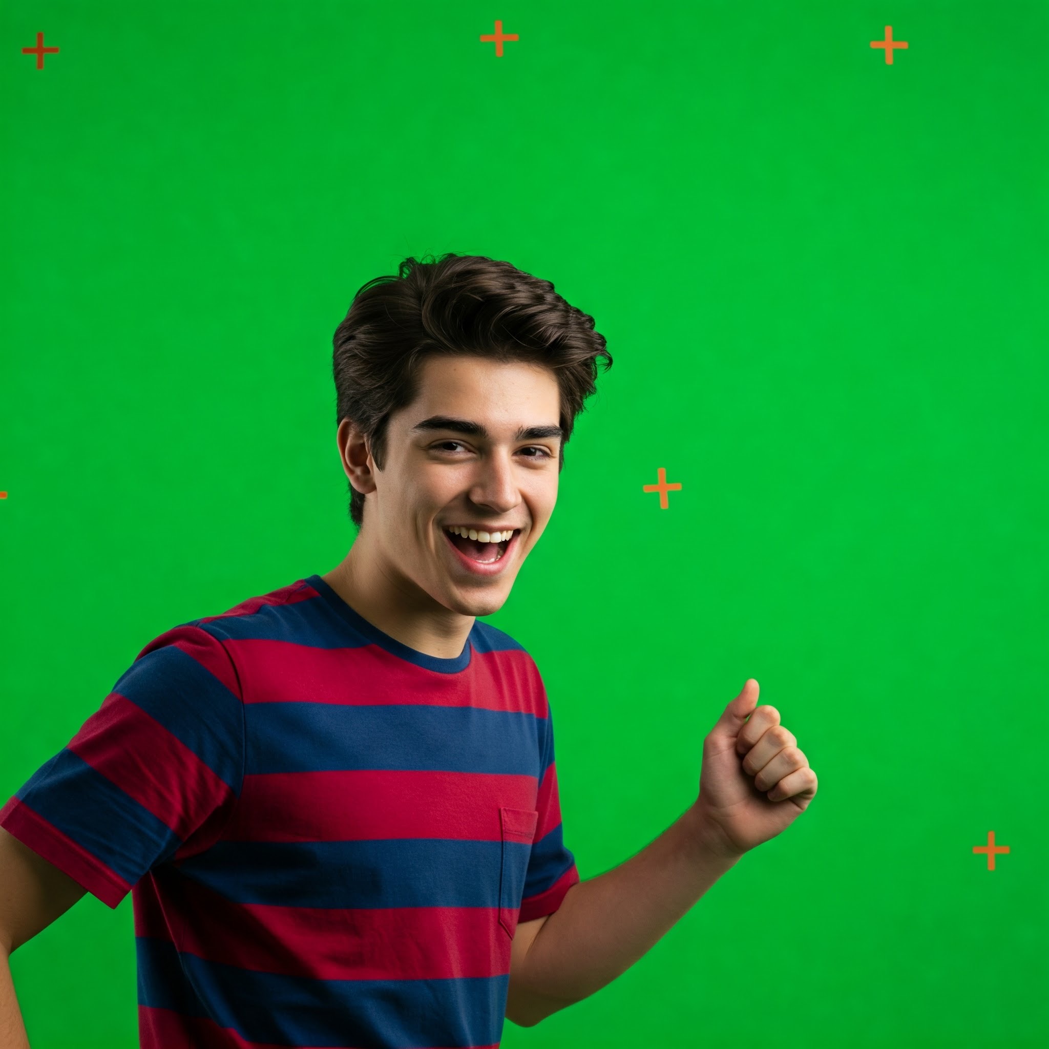 photo of Happy Young Man Giving Thumbs Up Against Green Screen